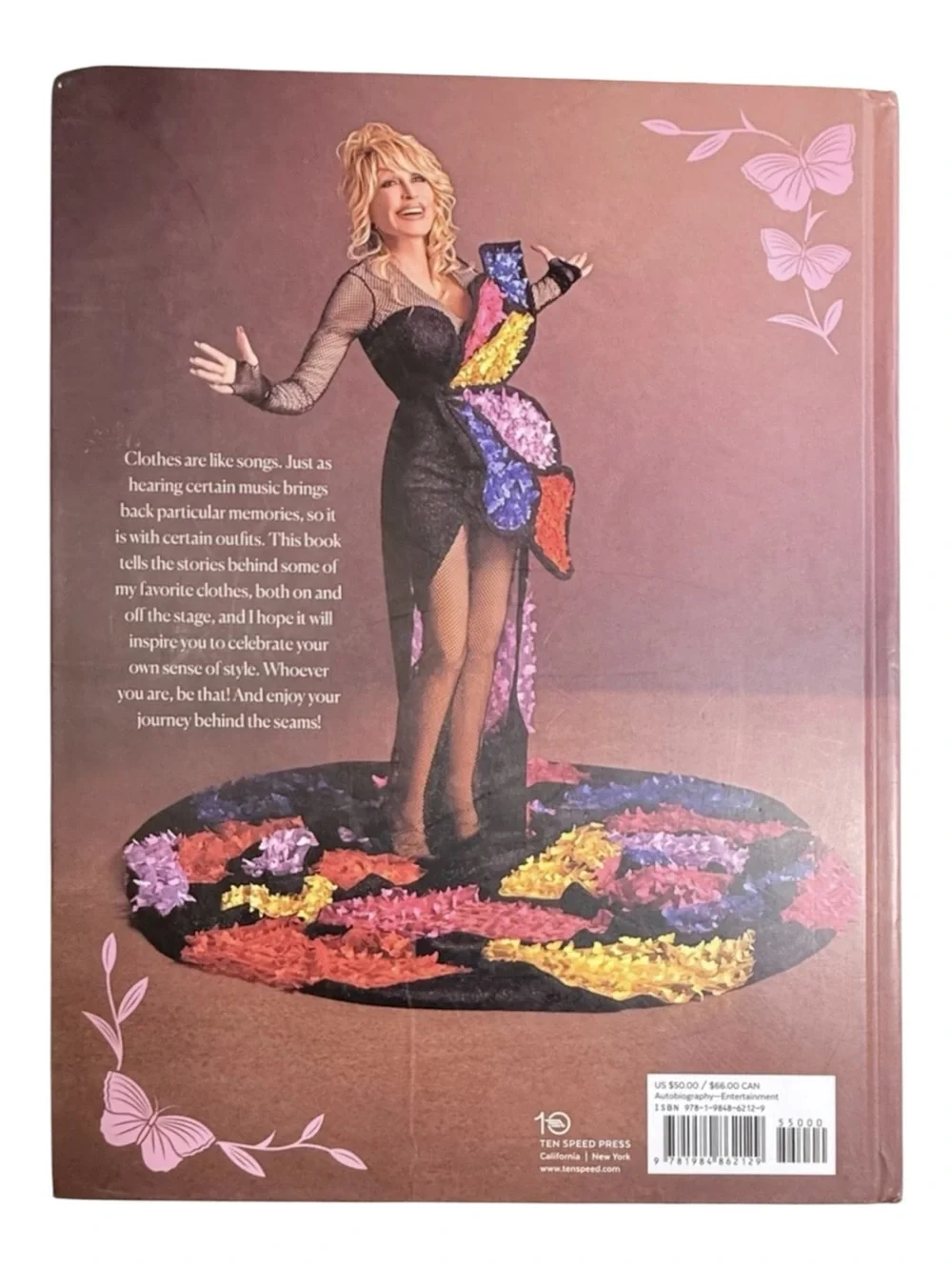 Dolly Parton Behind the Seams My Life in Rhinestones - Coffee table book